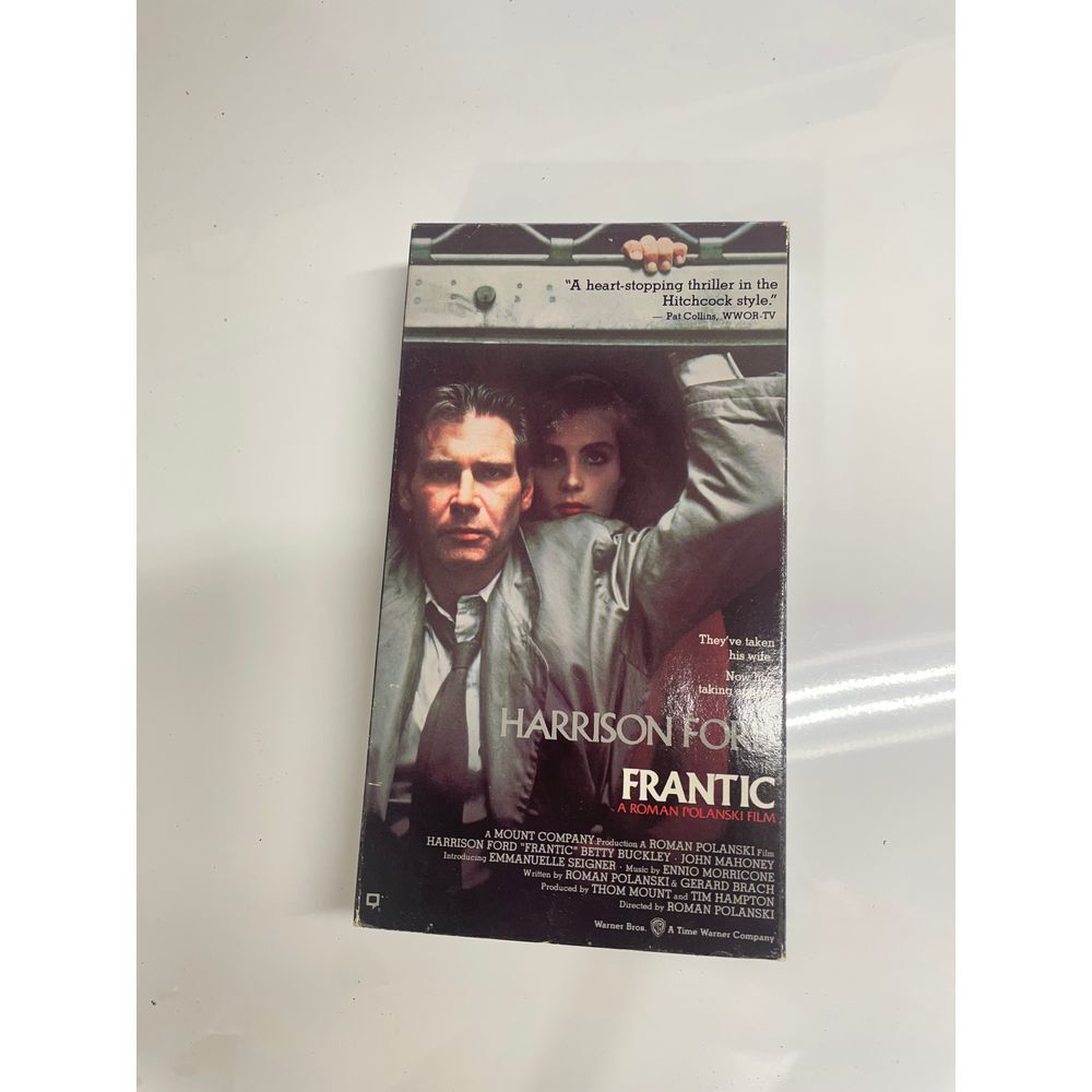 Frantic VHS Harrison Ford‎ Thriller Roman Polanski Film Movie VHS